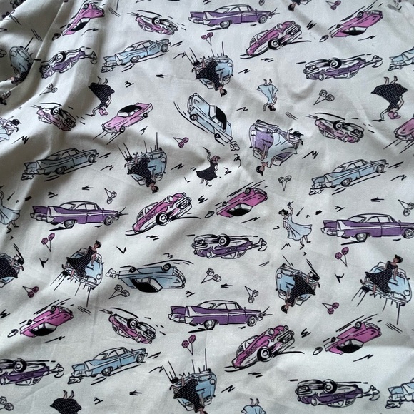 Collectif London 50s Car Print Swing Skirt – Size 3XL (UK 20) - Picture 5 of 15
